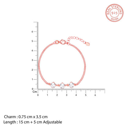 Rose Gold Sparkling Zircon Bracelet