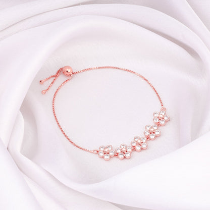 Rose Gold Floral Lover Bracelet