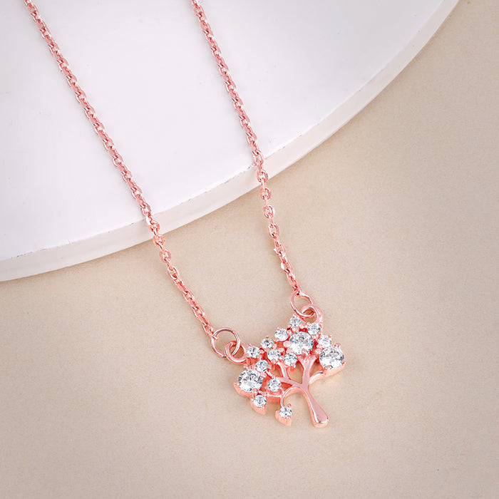 Rose Gold Tree of Life Necklace