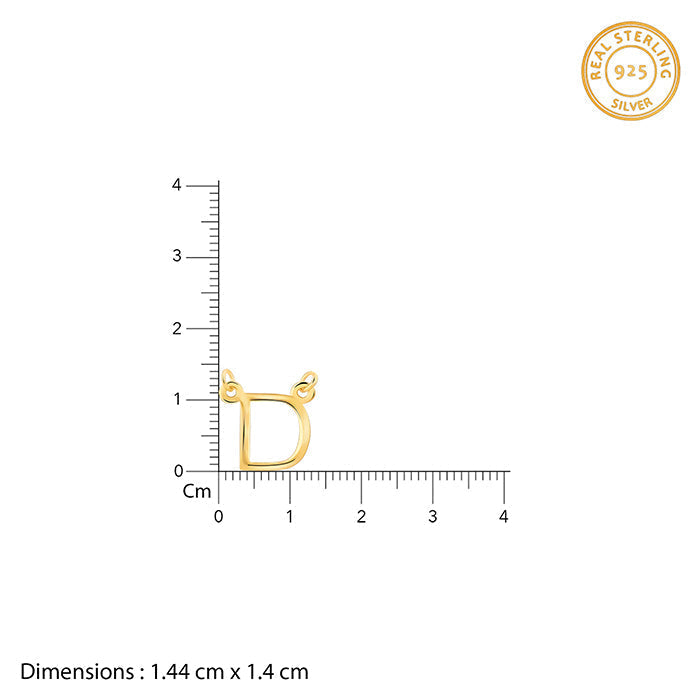 Golden Personalised Initial Necklace