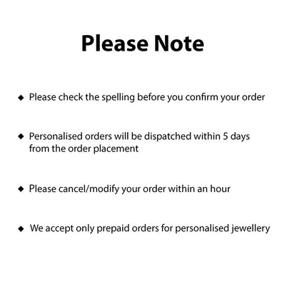 Silver Personalised Love Initials Necklace