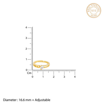 Golden Zircon Bliss Ring